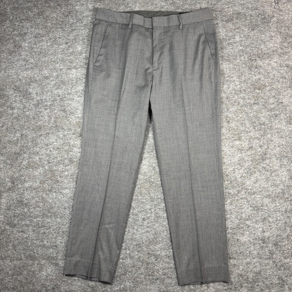 Bonobos Slim Fit Stretch Washed Chinos 2.0 Pants Mens 33 Grey Wool Blend Career